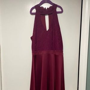 Francesca’s Lace and satin dress